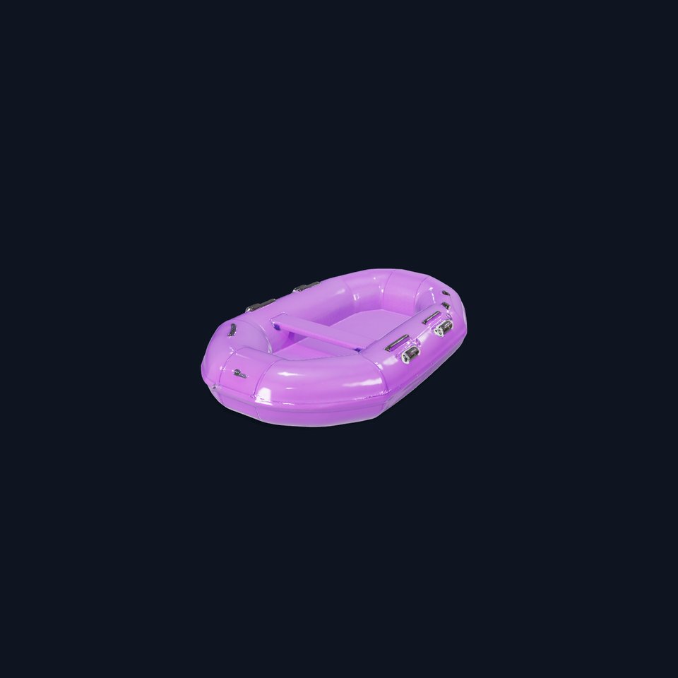 Vibrant Purple Raft model pack